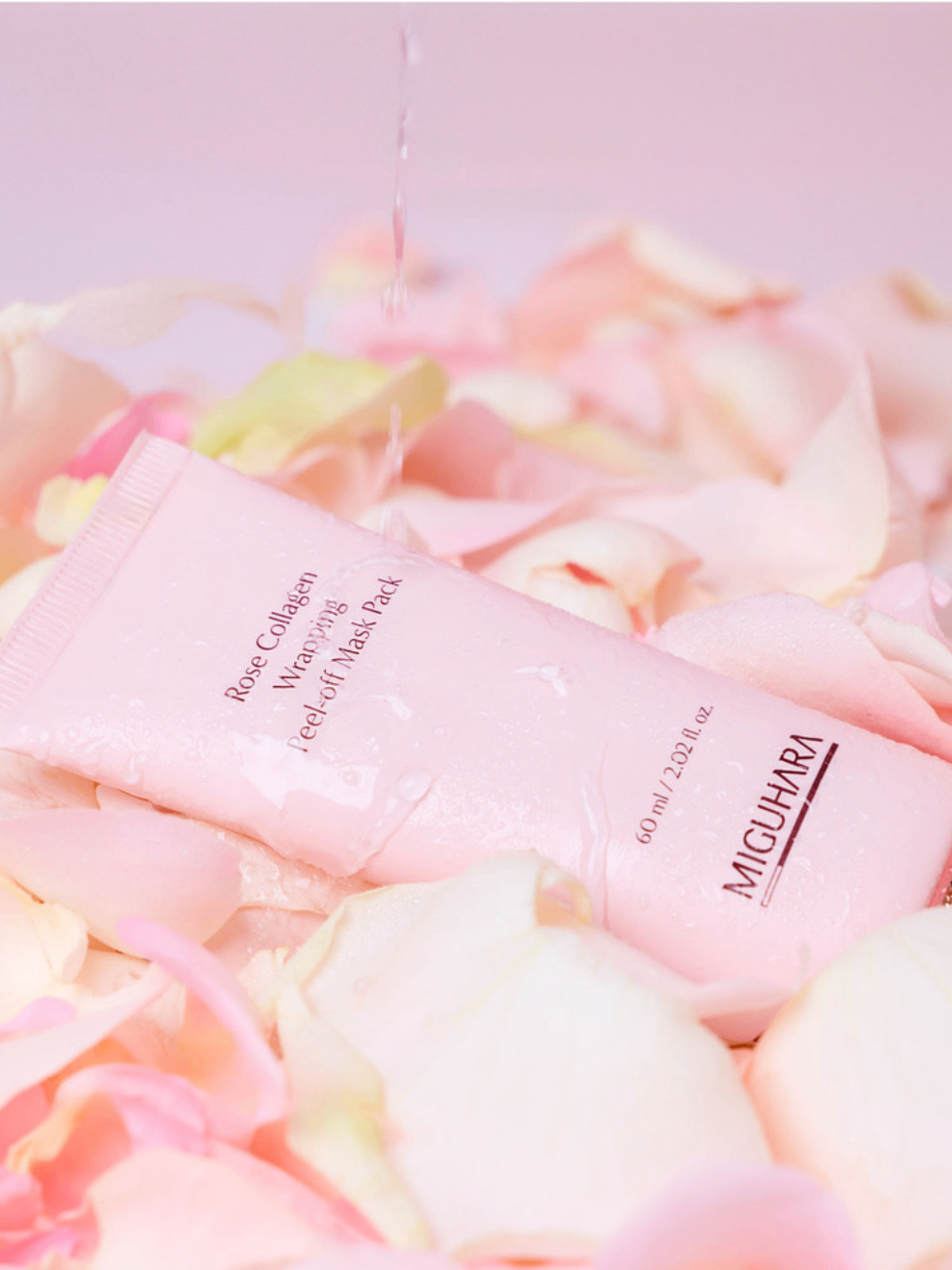 MIGUHARA Rose Collagen Wrapping Peel-off Mask Pack