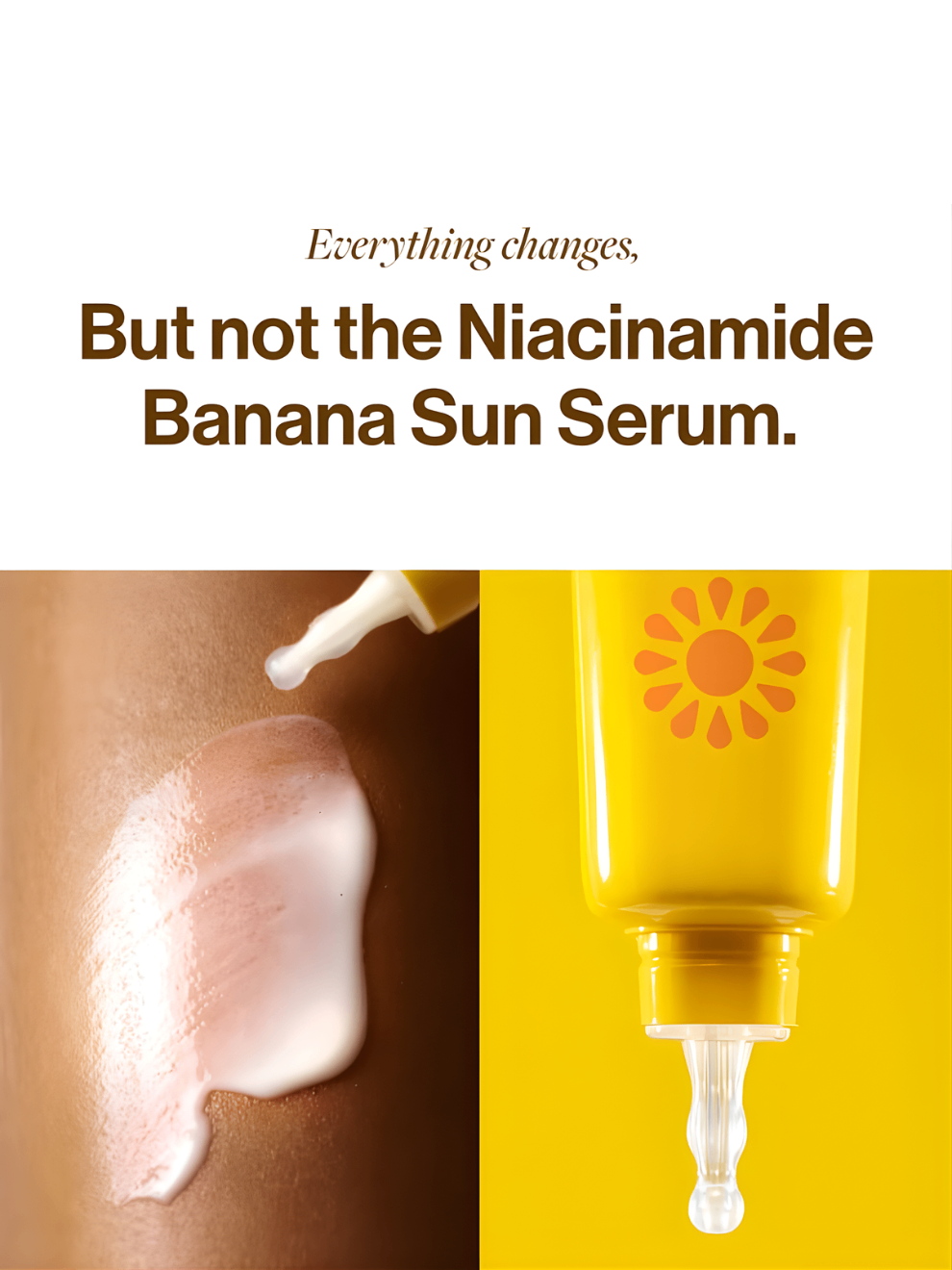 Unleashia Niacinamide Banana Sun Serum SPF50+ PA++++