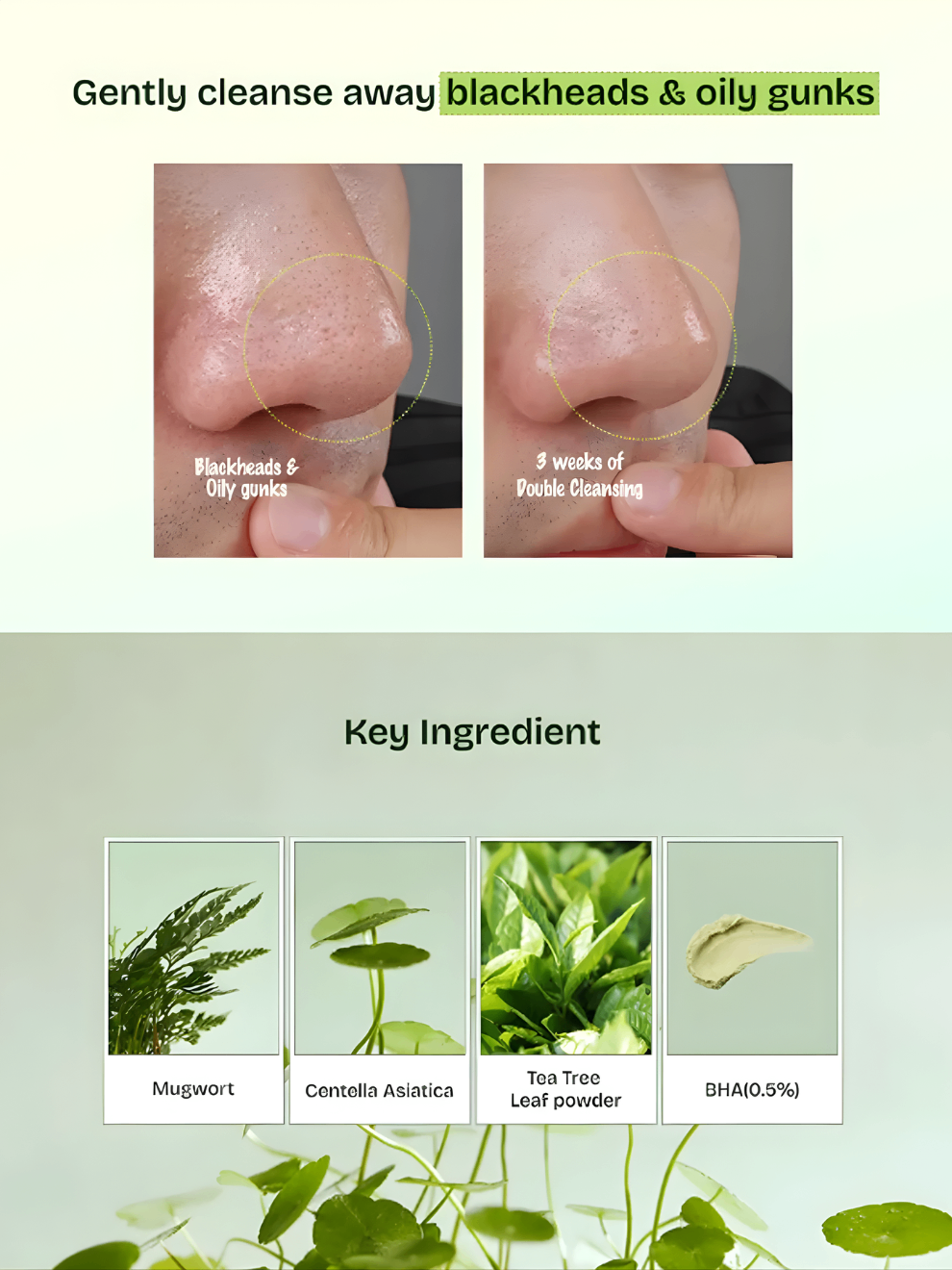 Orien Mugwort Zero Film Cleansing Foam