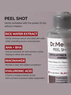Dr.Melaxin Peel Shot Exfoliant Black Rice Ampoule