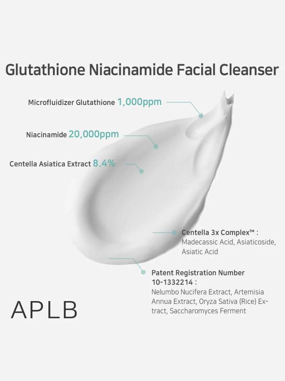 APLB Glutathione Niacinamide Facial Cleanser