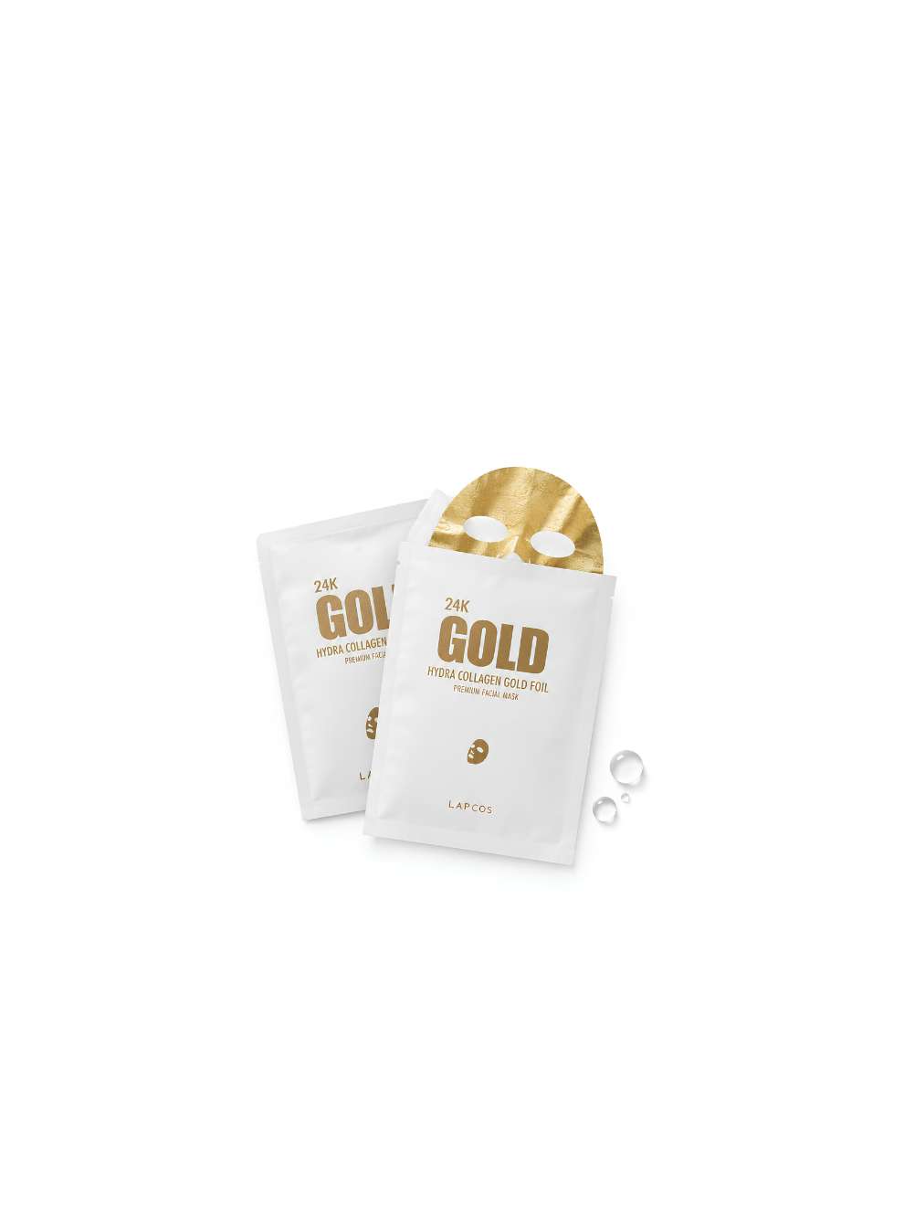 LAPCOS 24K Gold Foil Premium Collagen Face Mask