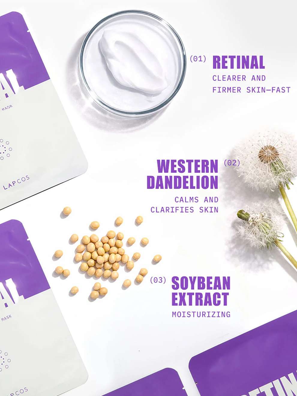 LAPCOS Retinal Resurfacing Sheet Mask