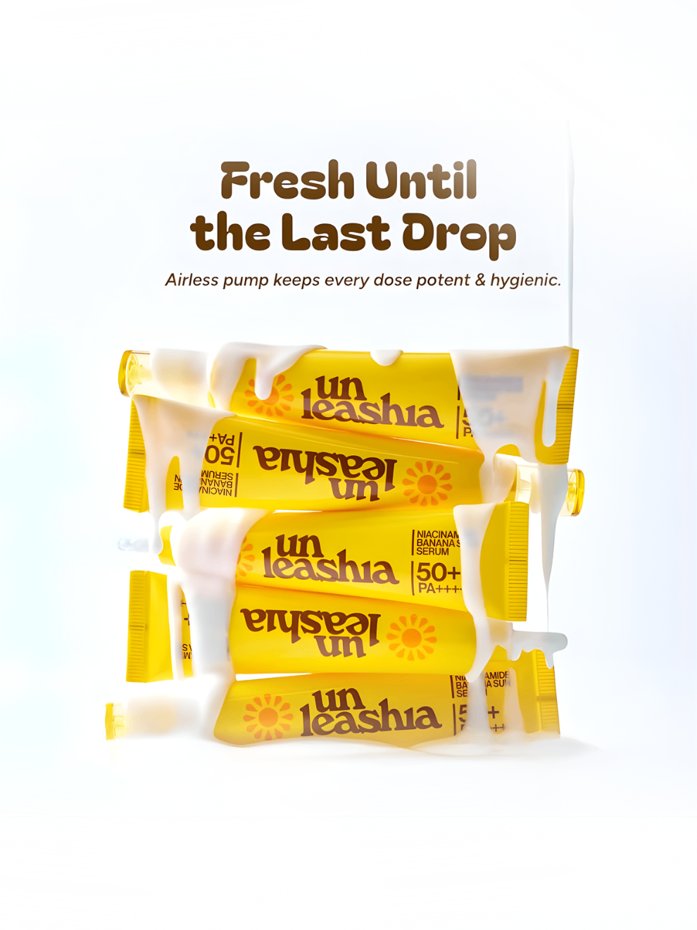 Unleashia Niacinamide Banana Sun Serum  SPF50+ PA++++