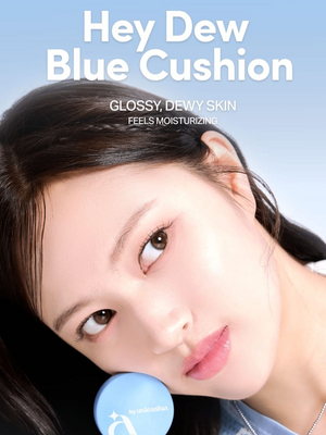 a by Unleashia Hey Dew Blue Cushion | Foundation