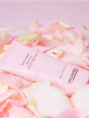MIGUHARA Rose Collagen Wrapping Peel-off Mask Pack