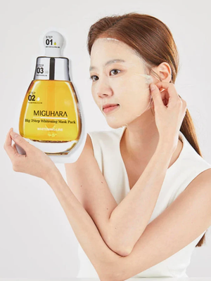 MIGUHARA Big 3 Step Whitening Mask Pack Origin