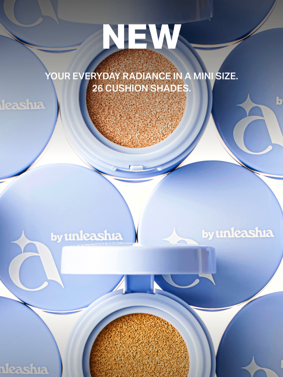 a by Unleashia Hey Dew Blue Cushion | Foundation