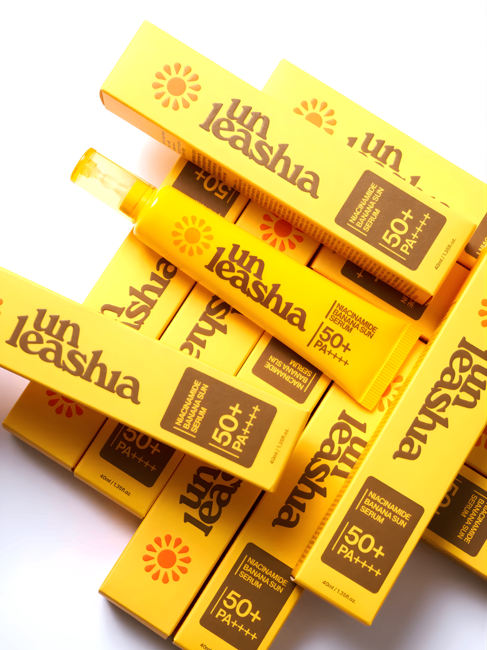 Unleashia Niacinamide Banana Sun Serum  SPF50+ PA++++