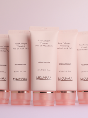 MIGUHARA Rose Collagen Wrapping Peel-off Mask Pack