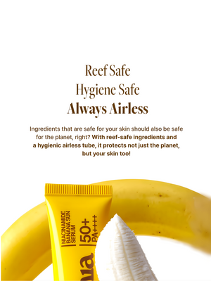 Unleashia Niacinamide Banana Sun Serum  SPF50+ PA++++