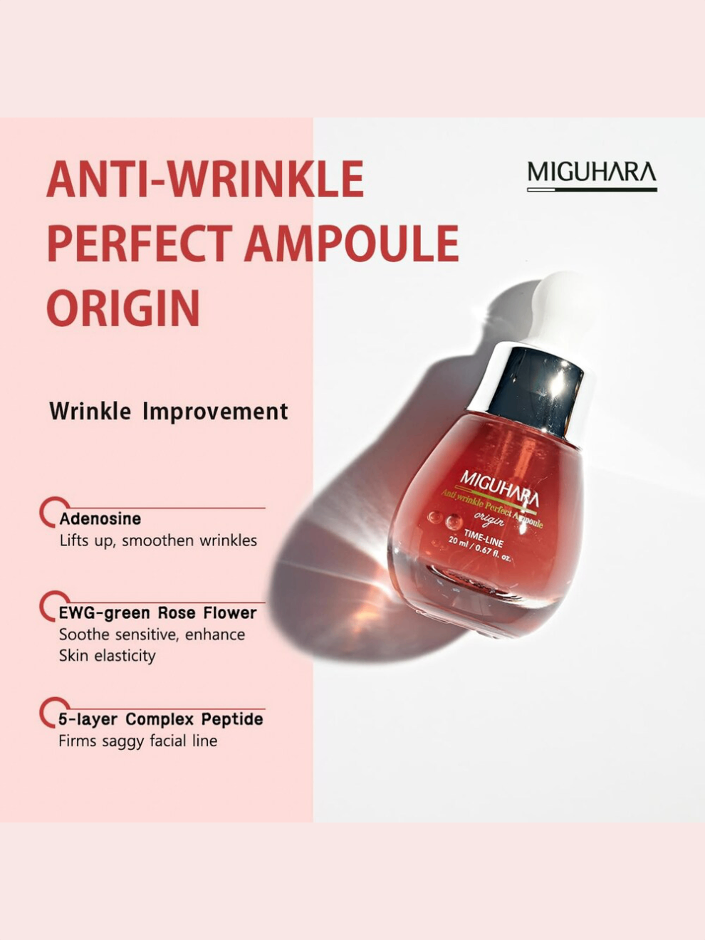 MIGUHARA Anti Wrinkle Effect Ampoule Origin