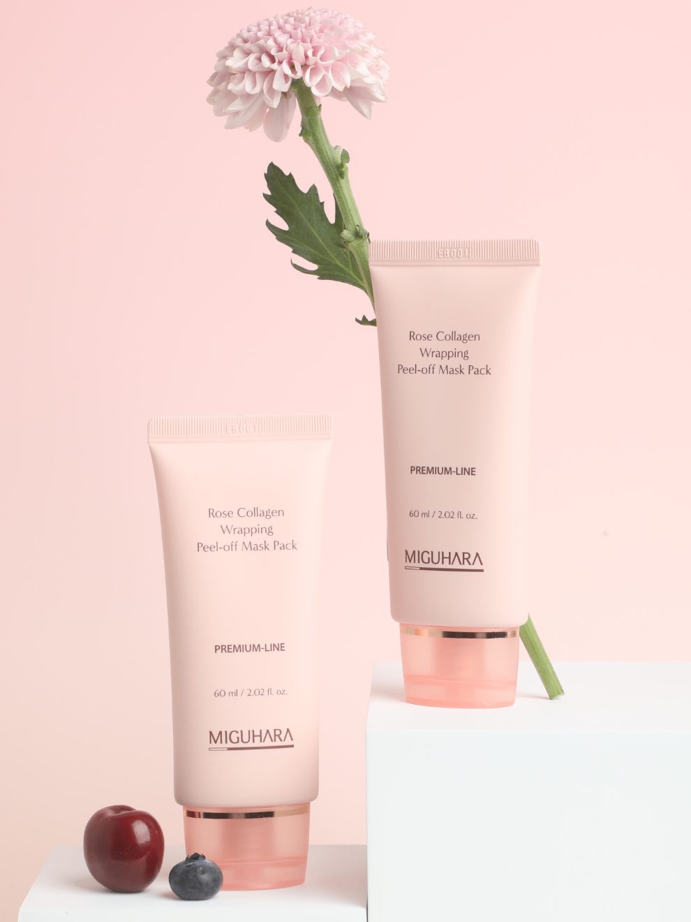 MIGUHARA Rose Collagen Wrapping Peel-off Mask Pack