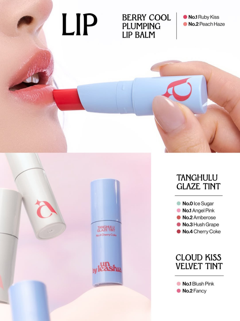 a by Unleashia Berry Cool Plumping Lip Balm