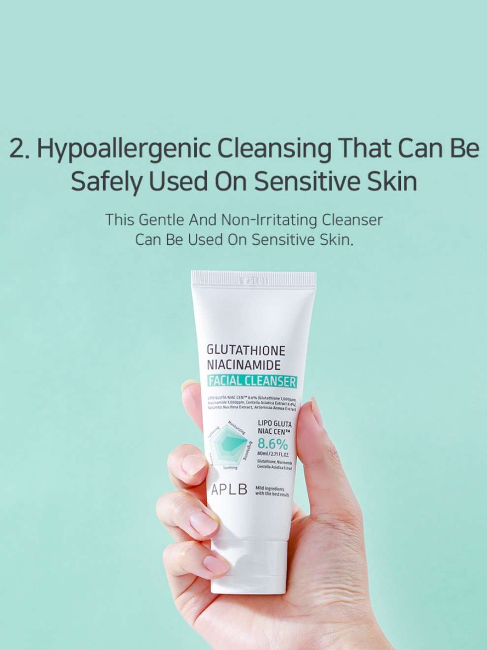 APLB Glutathione Niacinamide Facial Cleanser APLB Glutathione Niacinamide Facial Cleanser