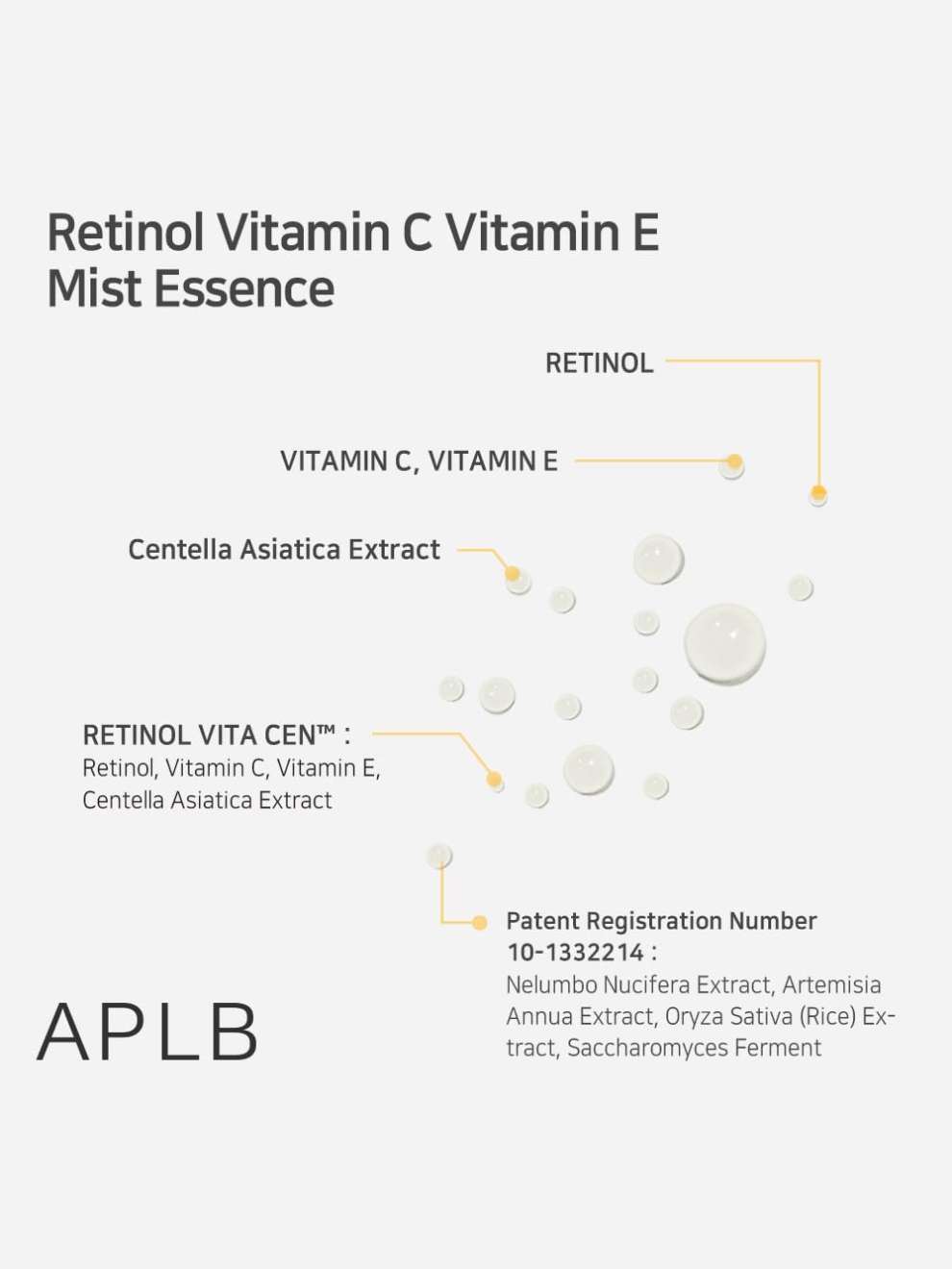 APLB Retinol Vitamin C Vitamin E Mist Essence 105ml