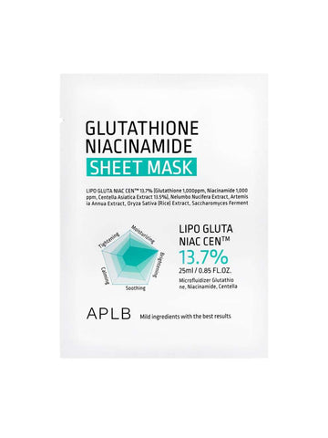 APLB Glutathione Niacinamide Sheet Mask