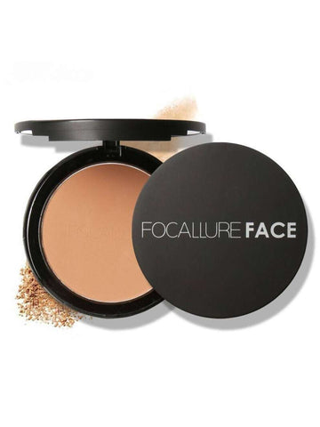 FOCALLURE Longwearing Oil-Free & Matte Poreless Natural Pressed Powder