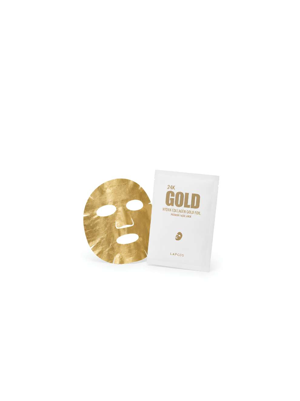 LAPCOS 24K Gold Foil Premium Collagen Face Mask