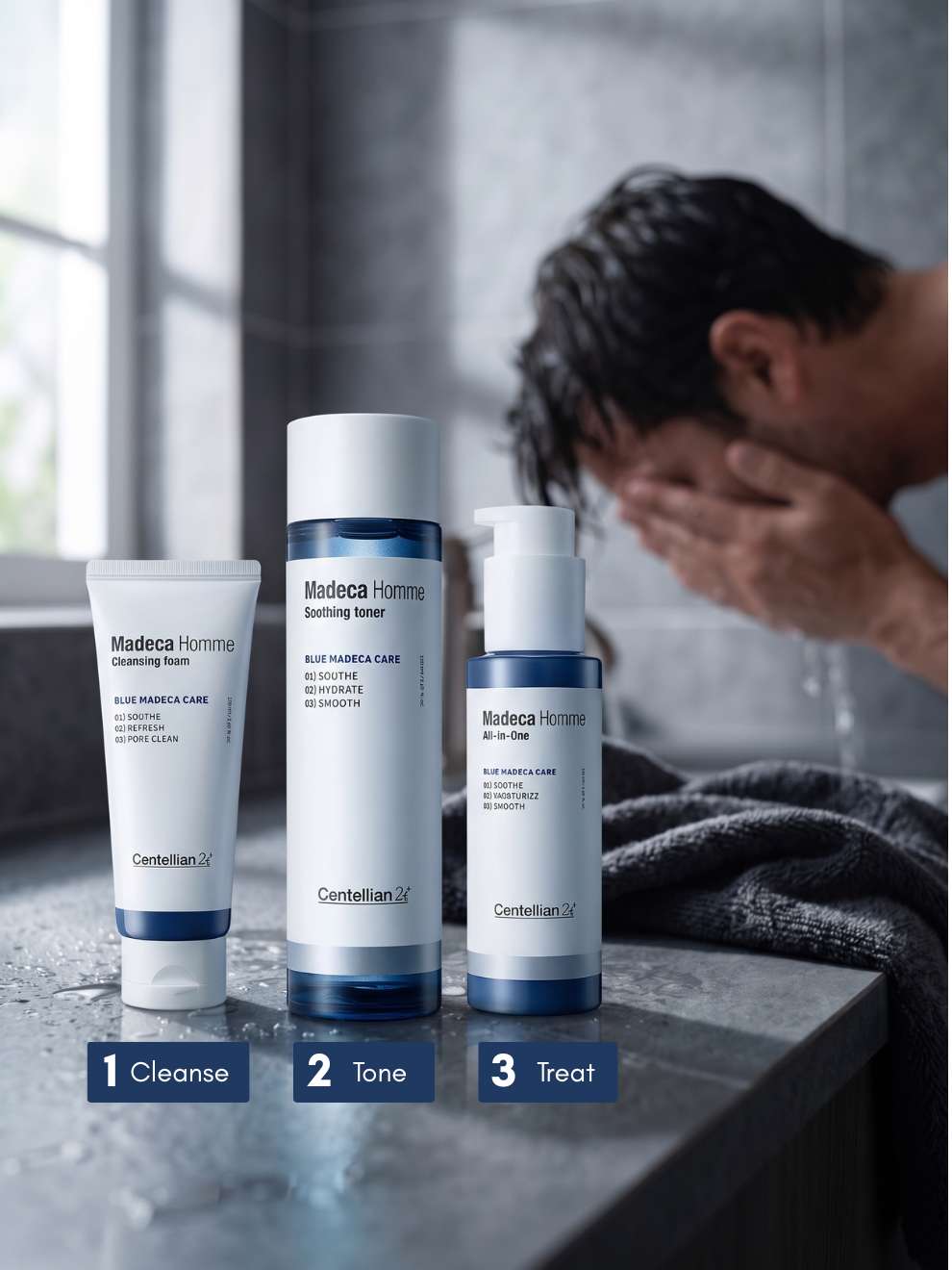 Centellian24 Madeca Homme Men's Skincare Bundle