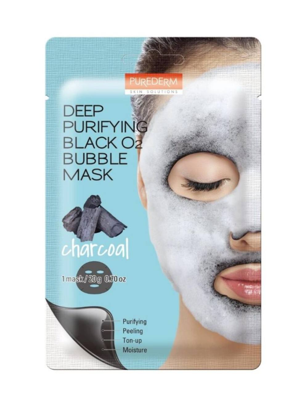 Purederm Deep Purifying Black O2 Bubble Mask