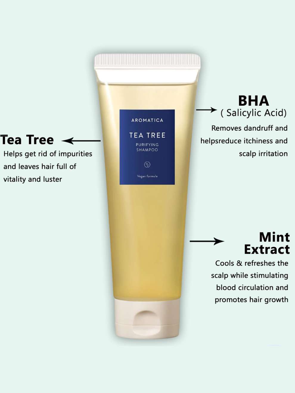 AROMATICA Tea Tree Purifying Shampoo 180ml